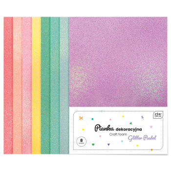 Pianka dekoracyjna 8szt. PASTEL BROKATOWE